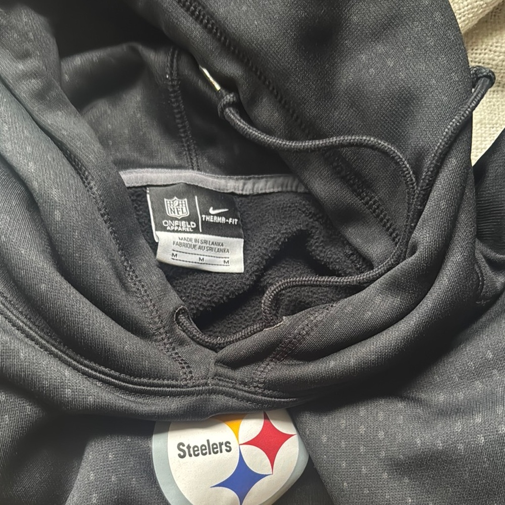 NFL Steelers Black Thermal Hoodie